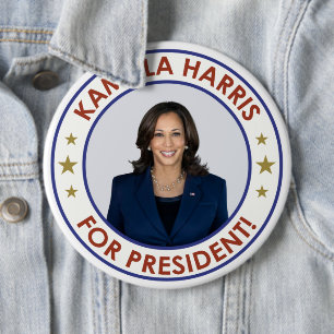 KAMALA HARRIS FOR PRESIDENT! BUTTON