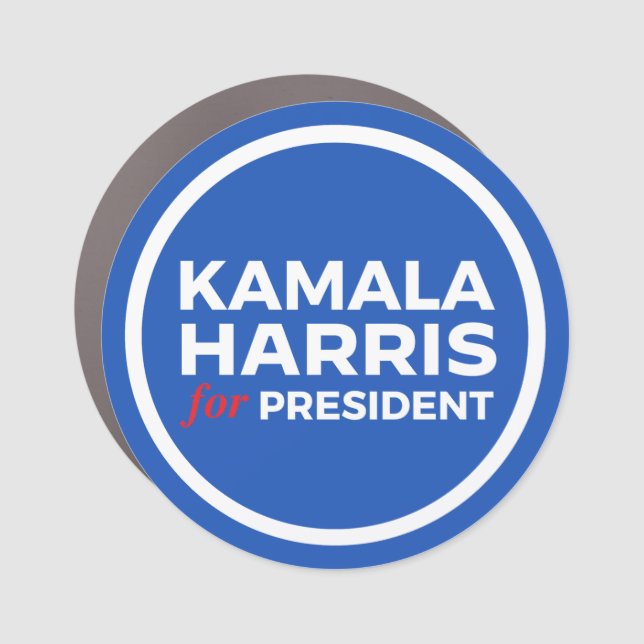 Kamala Harris for President Car Magnet (Front)