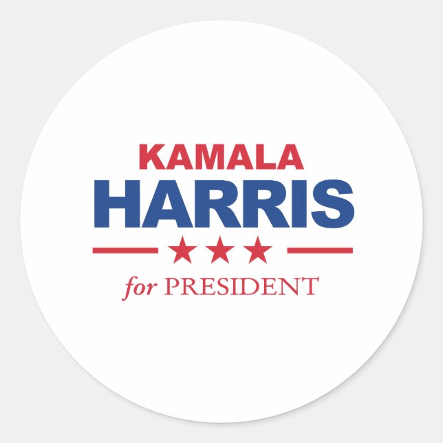 Kamala Harris for President - Classic Round Sticker (Front)