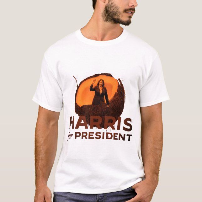 Kamala Harris For President *Coconut Edition* T-Shirt (Front)