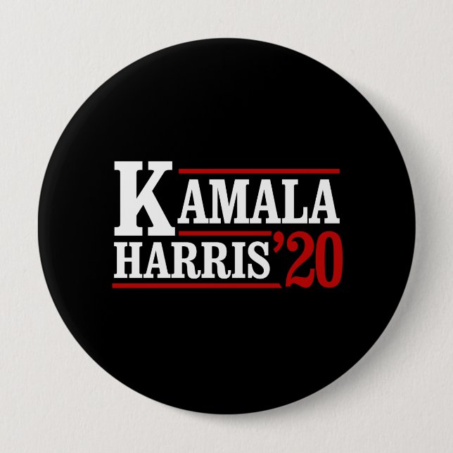 Kamala Harris for President in 2020 - white - Button (Front)
