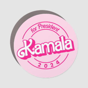 Kamala Harris for President in Pink Car Magnet