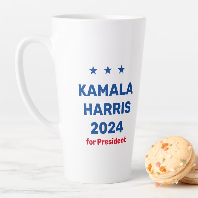 Kamala Harris For President  Latte Mug (In Situ)
