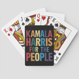 Kamala Harris For President LGBT Gay Pride Rainbow Poker Cards