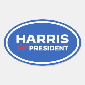 Kamala Harris for President Oval Sticker