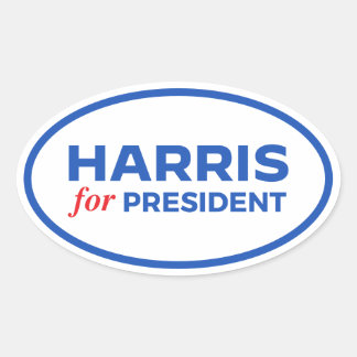 Kamala Harris for President Oval Sticker
