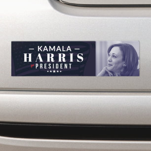 Kamala Harris for President Photo Bumper Sticker