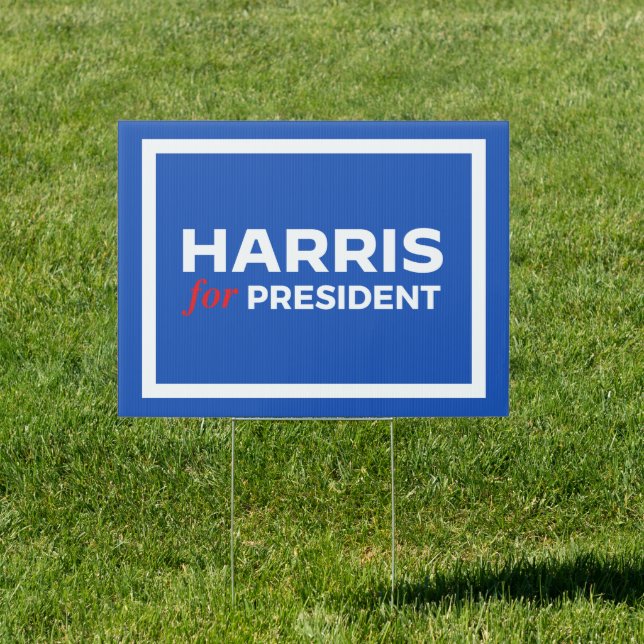 Kamala Harris for President Sign (Insitu)