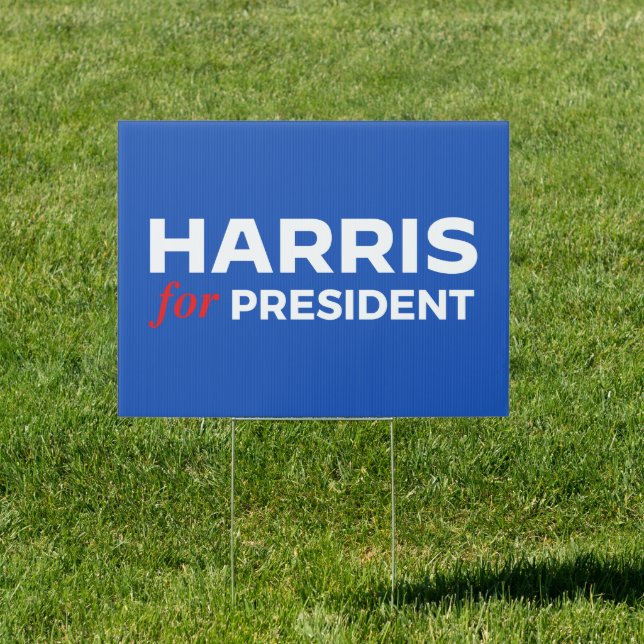 Kamala Harris for President Sign (Insitu)