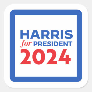 Kamala Harris for President Square Sticker