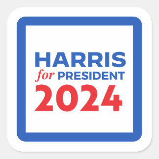 Kamala Harris for President Square Sticker