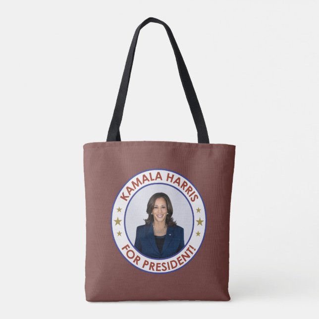 KAMALA HARRIS FOR PRESIDENT! TOTE BAG (Back)