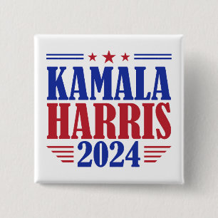 Kamala Harris For President USA America 2024 Button