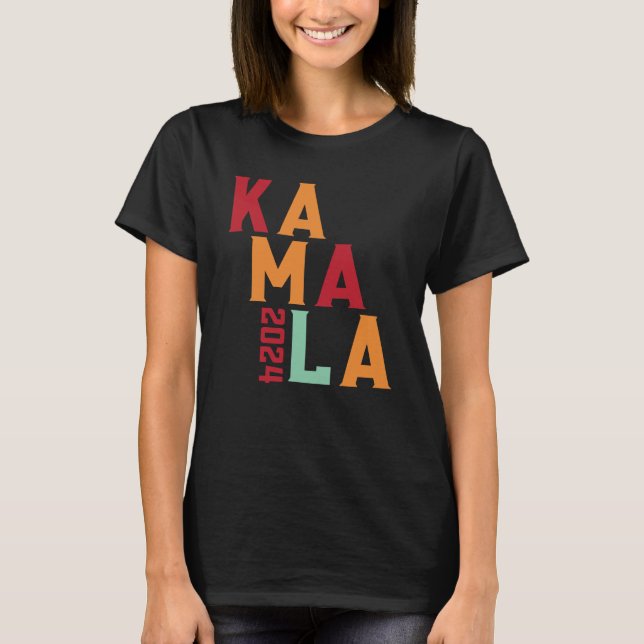 Kamala Harris for President Vote 2024 Tim Walz T-Shirt (Front)