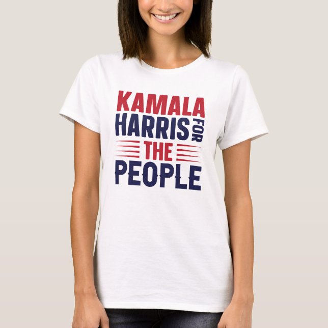 Kamala Harris for President Vote 2024 Tim Walz T-Shirt (Front)