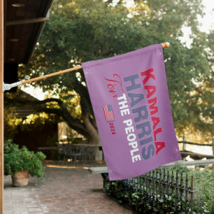 Kamala Harris For The People 2024 Election House Flag