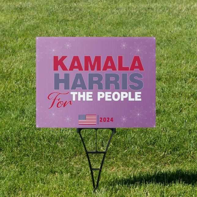 Kamala Harris For The People 2024 Election Sign (Insitu)