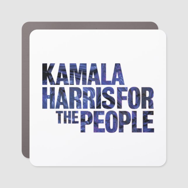 Kamala Harris for the People 2024 President  Car Magnet (Front)