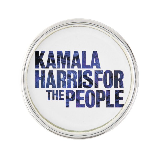 Kamala Harris for the People 2024 President  Lapel Pin (Front)