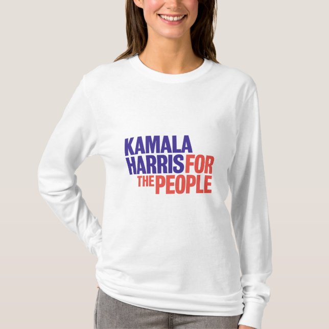 Kamala Harris for the People long sleeve T-shirt (Front)