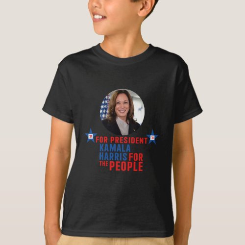 Kamala Harris For The People President 2024  T_Shirt