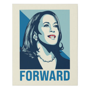 Kamala Harris Forward 11x14 Faux Canvas Print