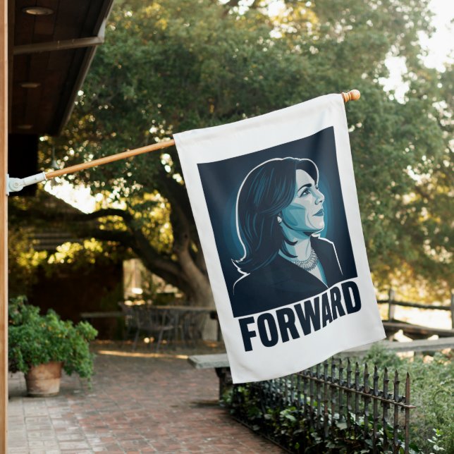Kamala Harris Forward 2024 Presidential Election  House Flag (In SItu)