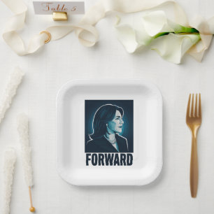 Kamala Harris Forward 2024 Presidential Election  Paper Plates