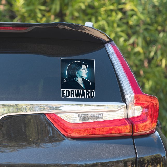Kamala Harris Forward 2024 Presidential Election  Sticker (Car Side)