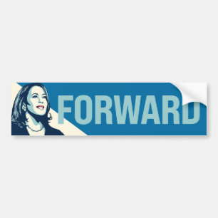 KAMALA HARRIS FORWARD BUMPER STICKER