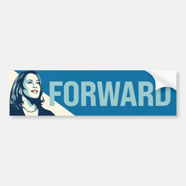 KAMALA HARRIS FORWARD BUMPER STICKER (Front)