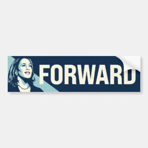 KAMALA HARRIS FORWARD BUMPER STICKER