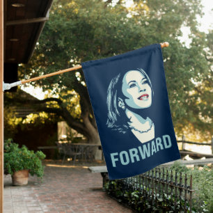 KAMALA HARRIS FORWARD HOUSE FLAG