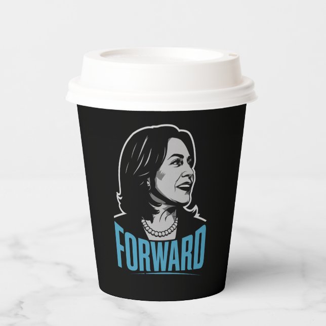 Kamala Harris Forward Paper Cups (Front)