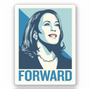 KAMALA HARRIS FORWARD STICKER