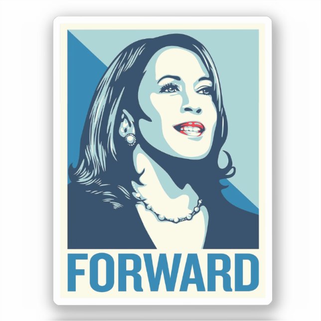 KAMALA HARRIS FORWARD STICKER (Front)
