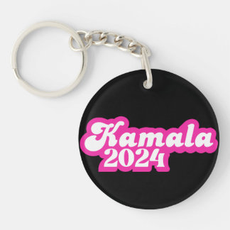 Kamala Harris girly Pink Logo 2024 Keychain