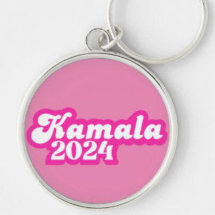 Kamala Harris girly Pink Logo 2024 Keychain