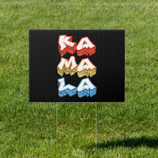 Kamala Harris Graffiti Sign