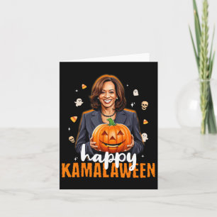 Kamala Harris Halloween Happy Kamalaween Pumpkin G Card