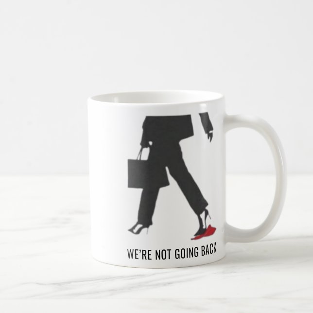Kamala Harris Heels Stepping On Red Mega Hat Elect Coffee Mug (Right)