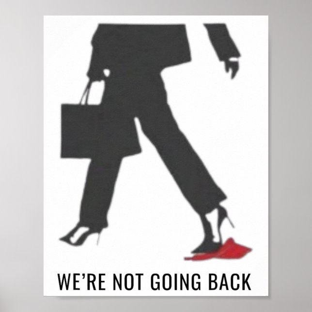 Kamala Harris Heels Stepping On Red Mega Hat Elect Poster (Front)