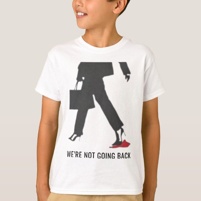 Kamala Harris Heels Stepping On Red Mega Hat Elect T-Shirt (Front)