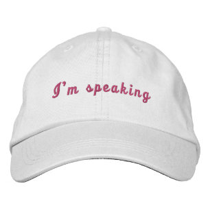 Kamala Harris I'm Speaking 2024 Madam President  Embroidered Baseball Cap