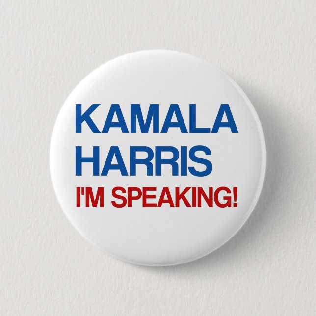 Kamala Harris I'm Speaking! Button (Front)