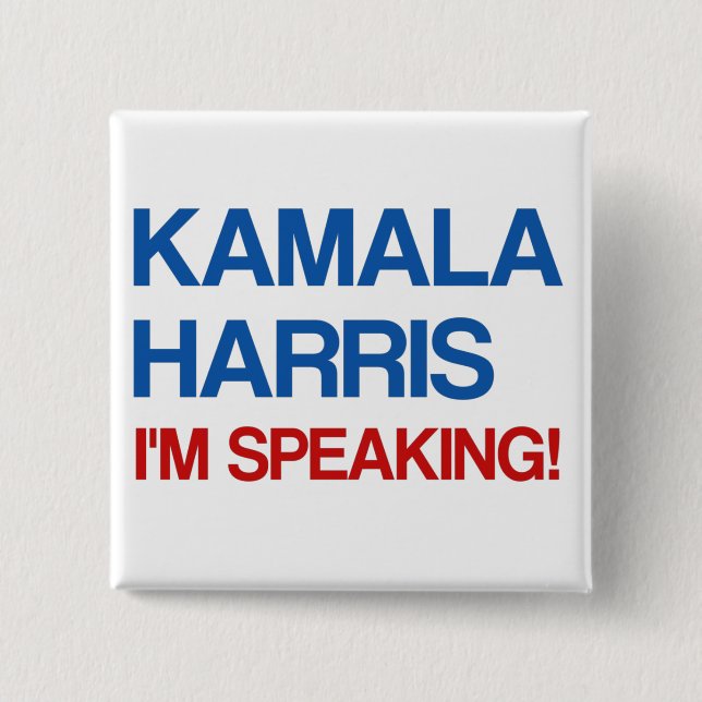 Kamala Harris I'm Speaking! Button (Front)