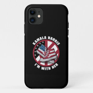 Kamala Harris I'm with Her Patriotic Converse iPhone 11 Case
