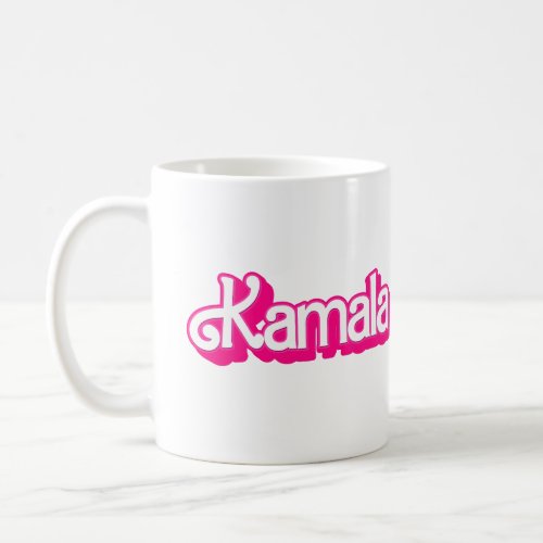Kamala Harris in Pink Coffee Mug