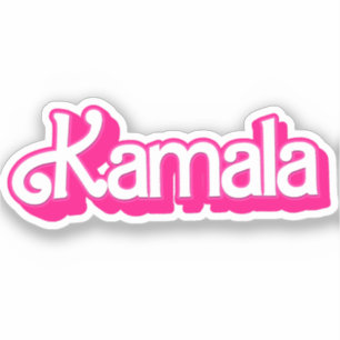 Kamala Harris in Pink Sticker