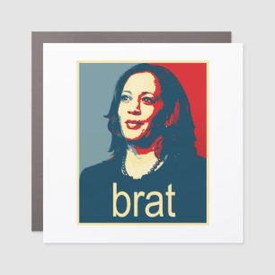 Kamala Harris is brat Car Magnet